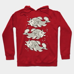 Fishes with Celtic trickle Hoodie